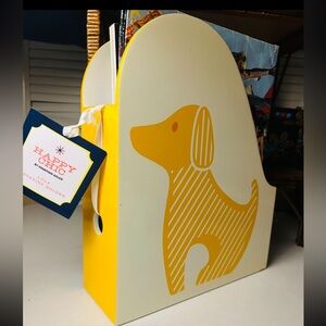 Happy Chic Jonathan Adler Magazine Holder Dachshund Dog Decor mid century